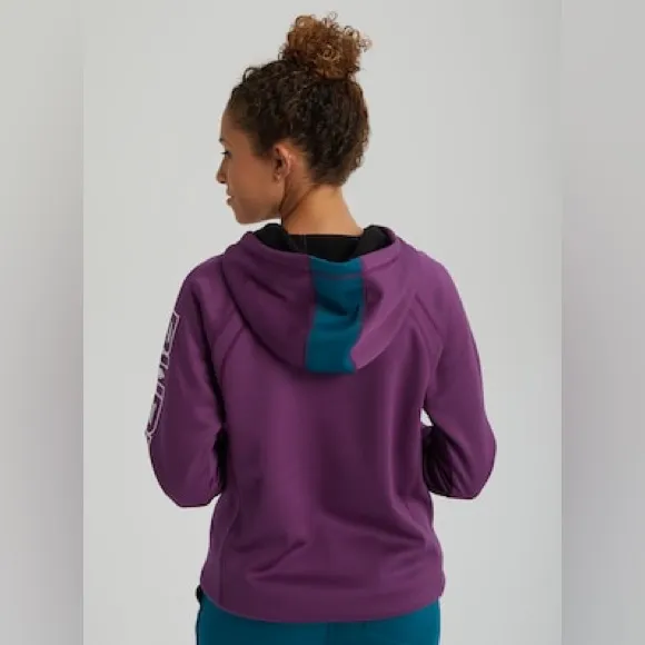 BURTON Crown Bonded Pullover Fleece Hoodie M 21.5” p2p Purple Magic $99 NWOT - Image 6