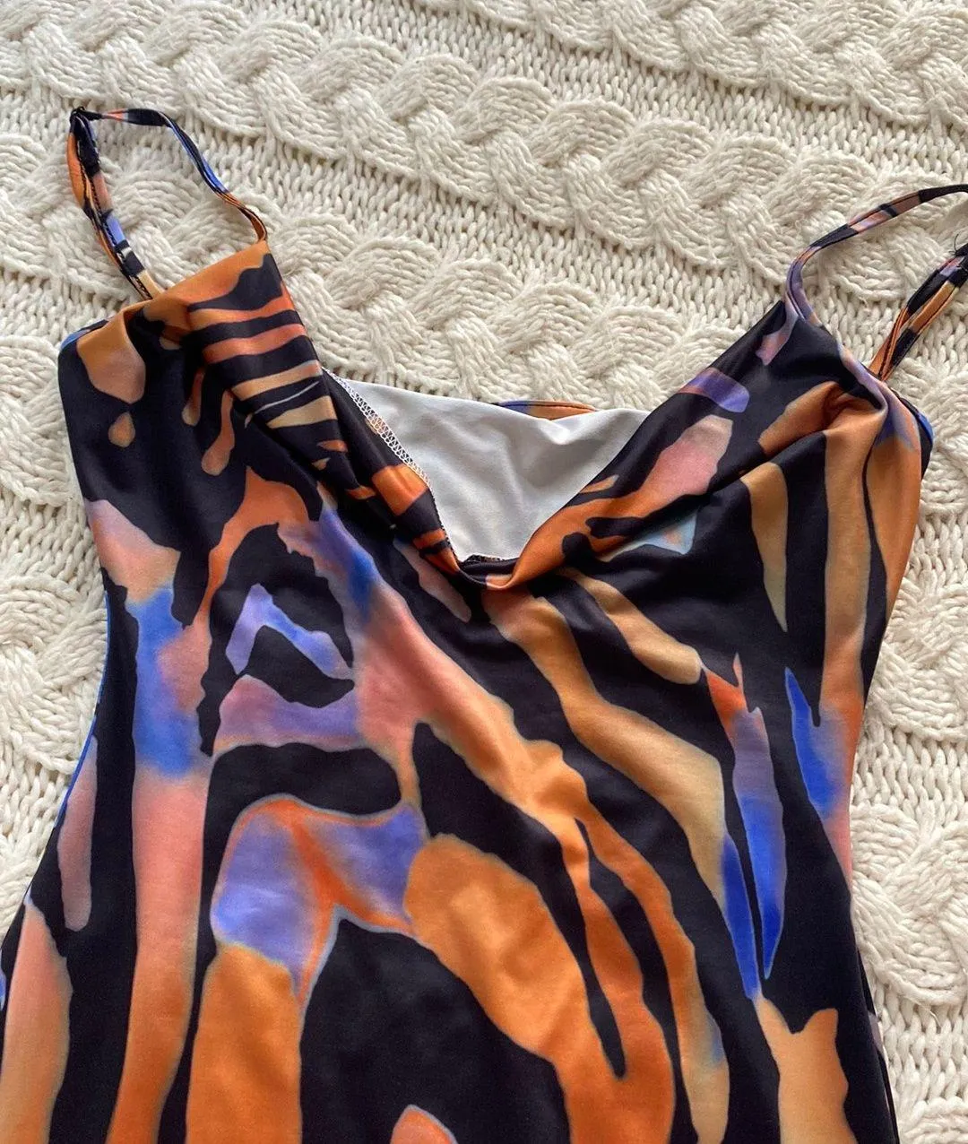 Cowl Neck Midi Dress - Image 4