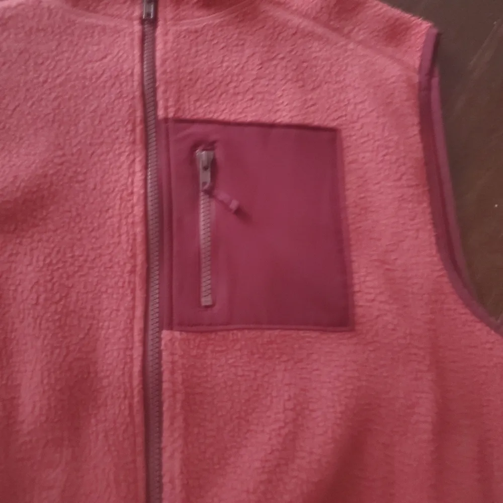 Cozy fleece zip up vest size small women's super warm - Image 2