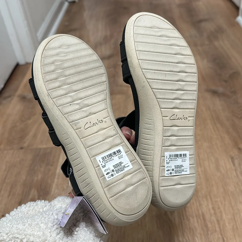 CLARKS | Women's Glide Hi Ella Wedge Sandal - Image 6