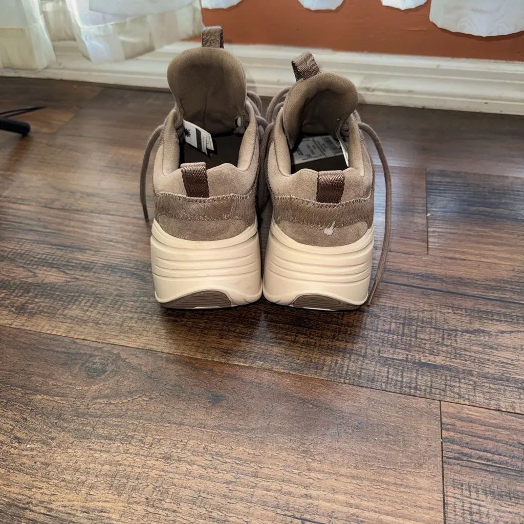 UGG Brown Suede and cow hair Women's Sneakers - Image 8