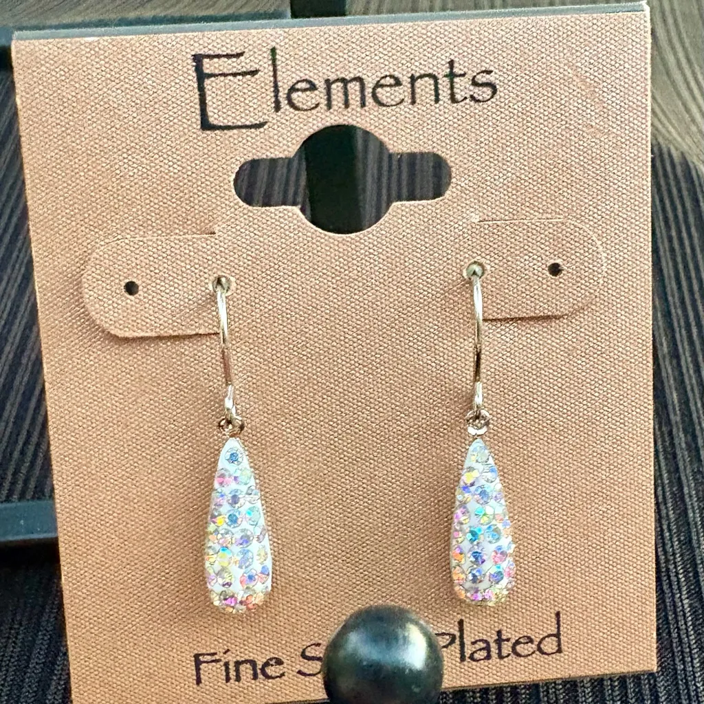 Element Fine Silver Plated gorgeous Earring Sets. 2 pair of gorgeous earring set - Image 3
