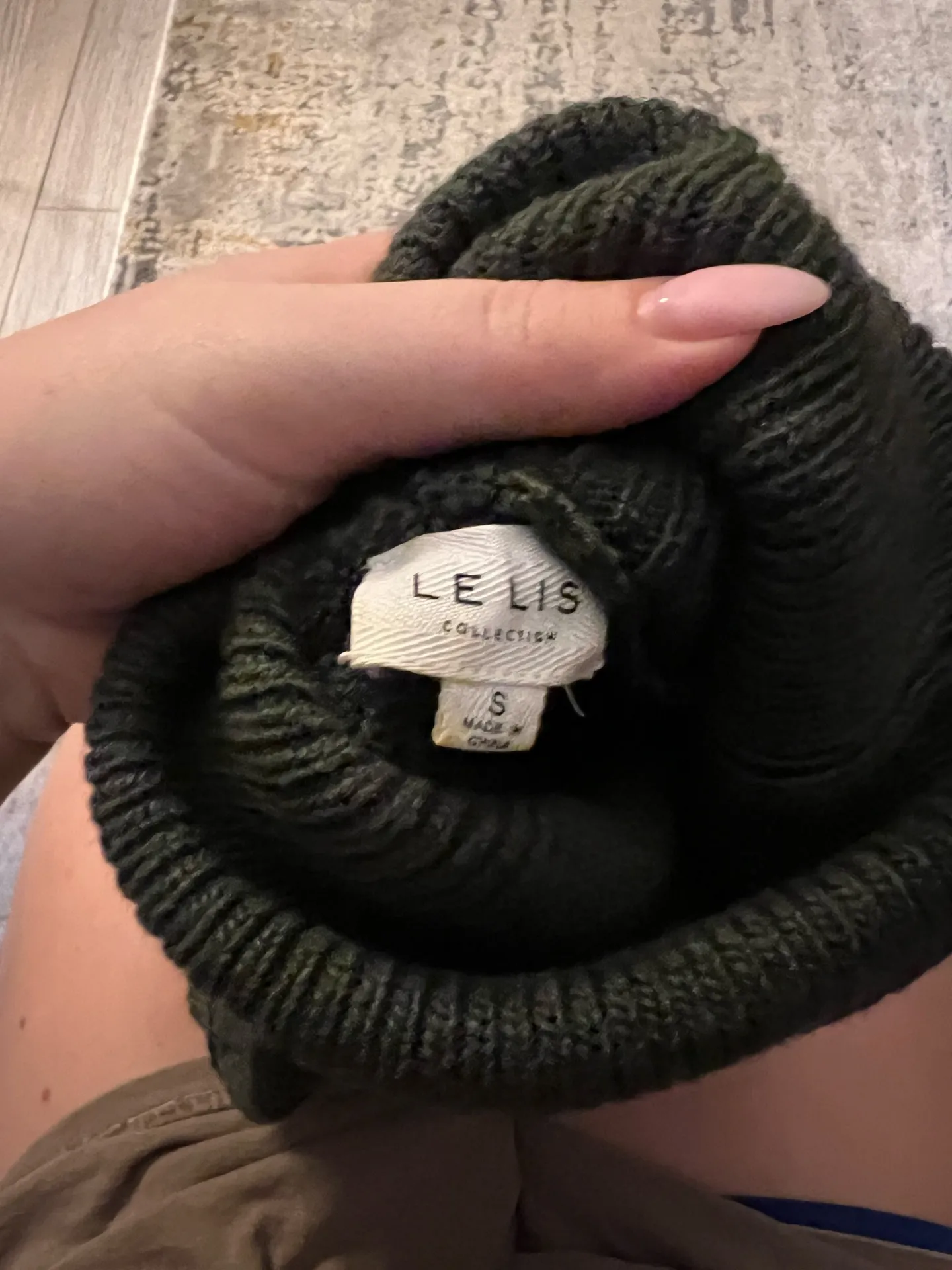 Lane 201 Turtleneck Emerald Crop Sweater - Image 2