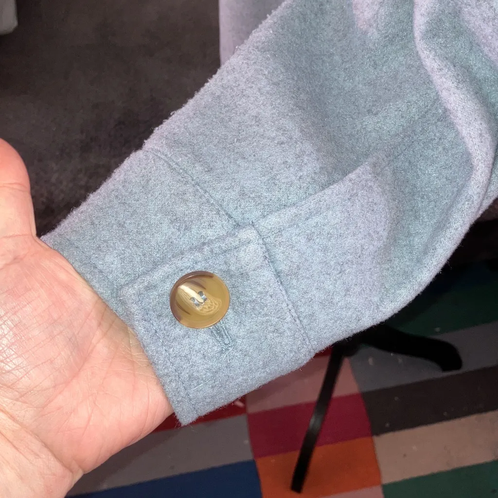 Avec Les Filles  Buttoned Shacket, Medium - Image 4