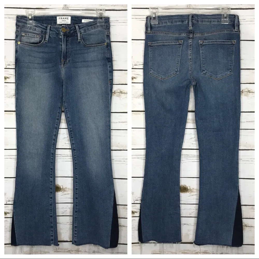 🌻Frame Denim Le Crop Mini Boot Medium Wash Jean 26 - Image 3