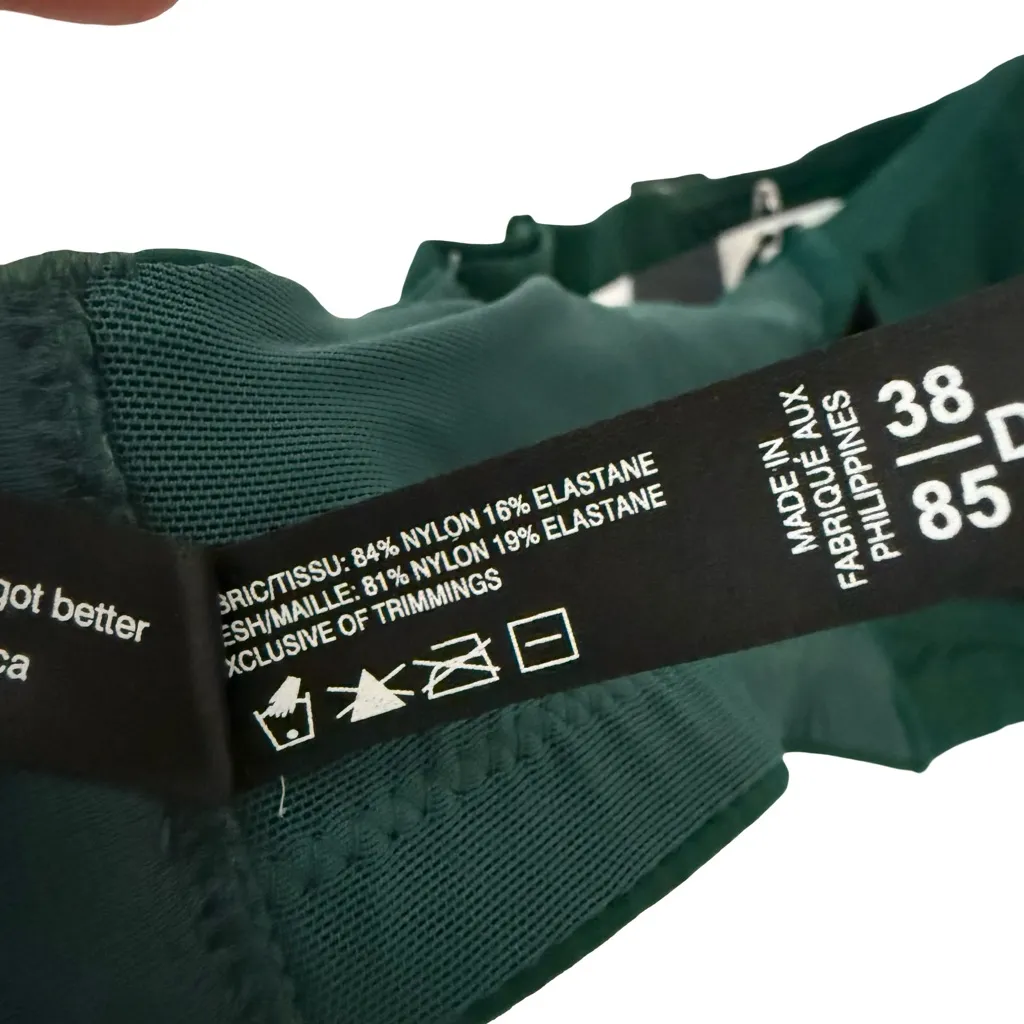 Montelle Mysa Cup Sized Bralette SZ 38D/E NEW Green - Image 5