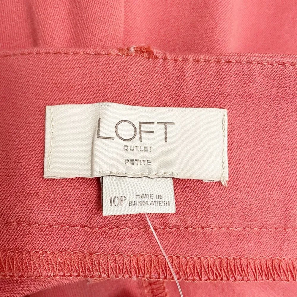NWT LOFT Modern Skinny Ankle Pant Cinnamon Red Career Work Pants Size 10 Petite - Image 7