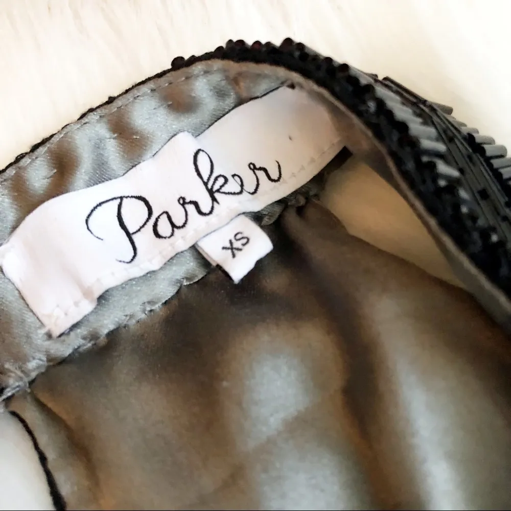 Parker ‘Isla’ Beaded Firecracker Silk Shift XS - Image 4