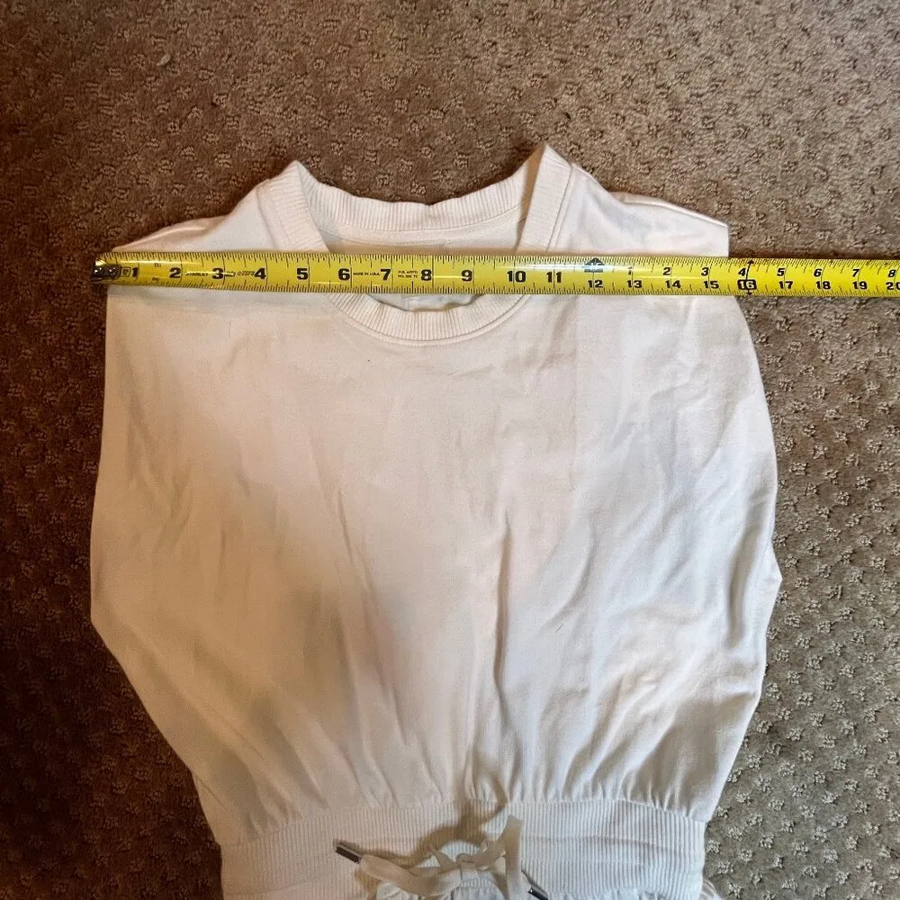 Calia Carrie Underwood Off White Extended Shoulder Midi Dress SZ XS Neutral - Image 9