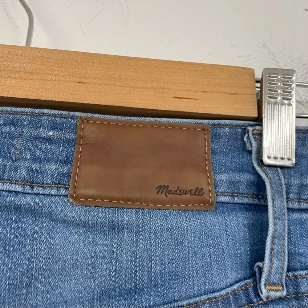 Madewell Curvy High Rise Skinny Jeans Womens 26 Blue Distressed Zip Fly Denim - Image 6