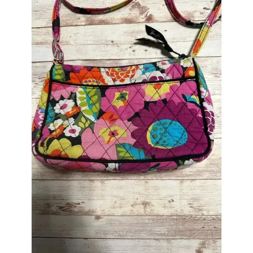 Vera Bradley Va Va voom Crossbody Retired Bag Purse Quilted Purple Shoulder - Image 3