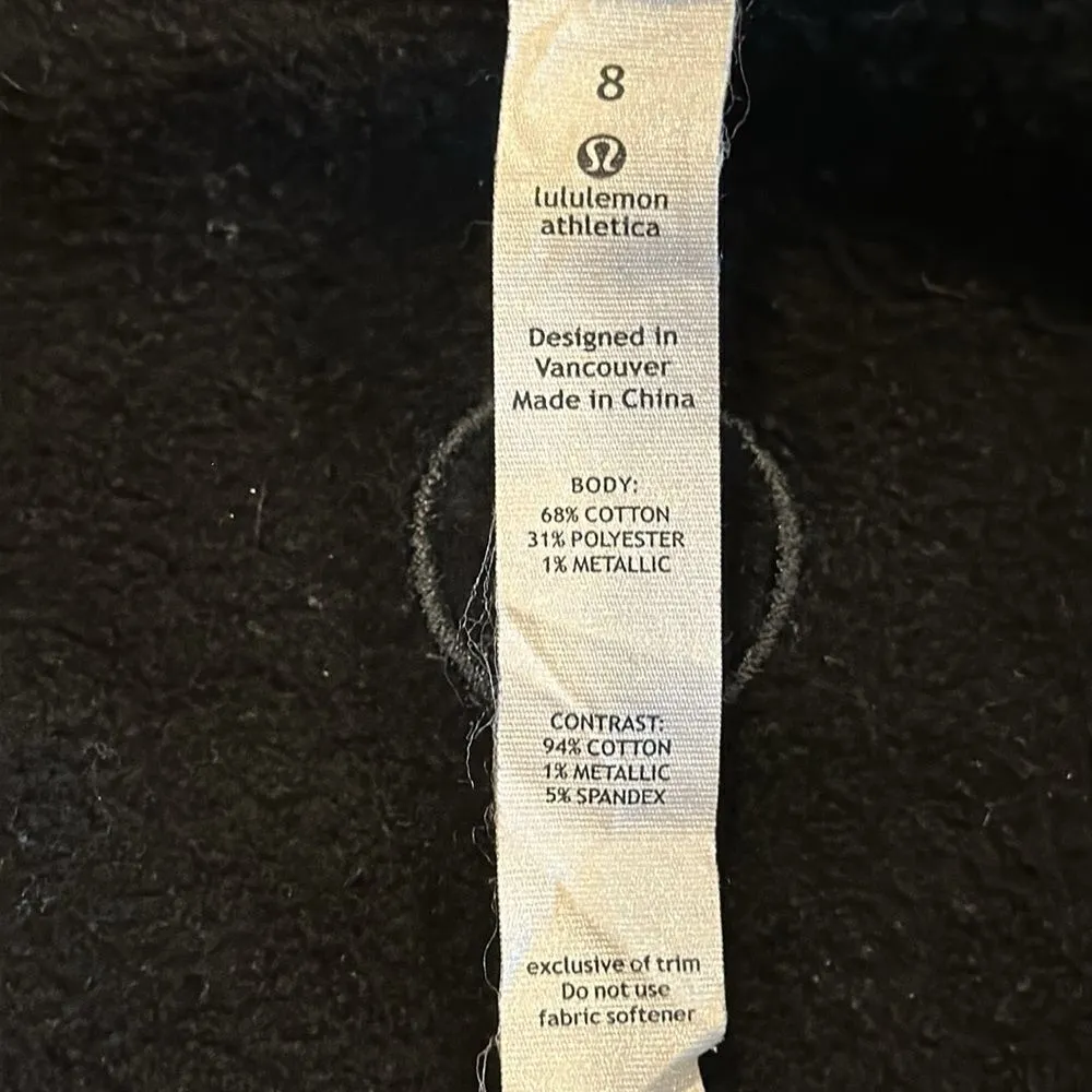 Lululemon Women’s Grey Glitter Cuddle Up Jacket/Sweatshirt Zip-up, Size 8 - Image 8