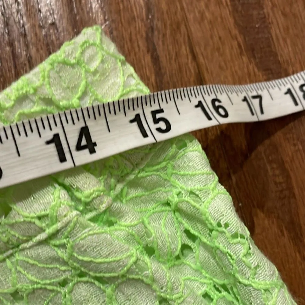 J.Crew neon lace mini skirt m Yellow Size M - Image 5