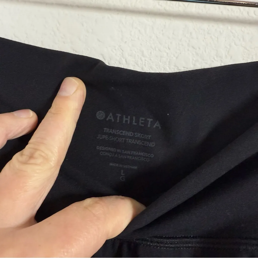 Athleta Women’s Transcend Ruched Skort in Black Size L - Image 7