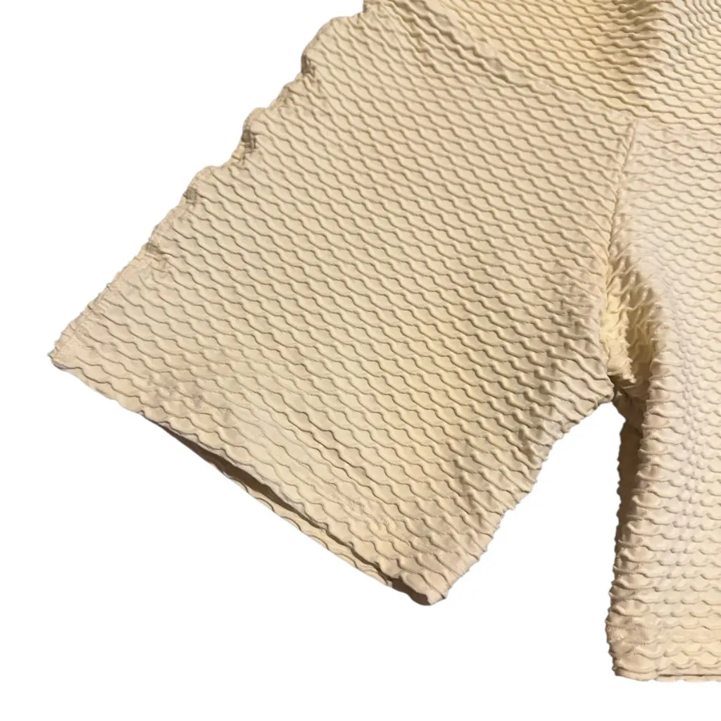 Booty by Brabants Creamy Yellow Two Piece Workout Set Athletic Size Small Womens - Image 4