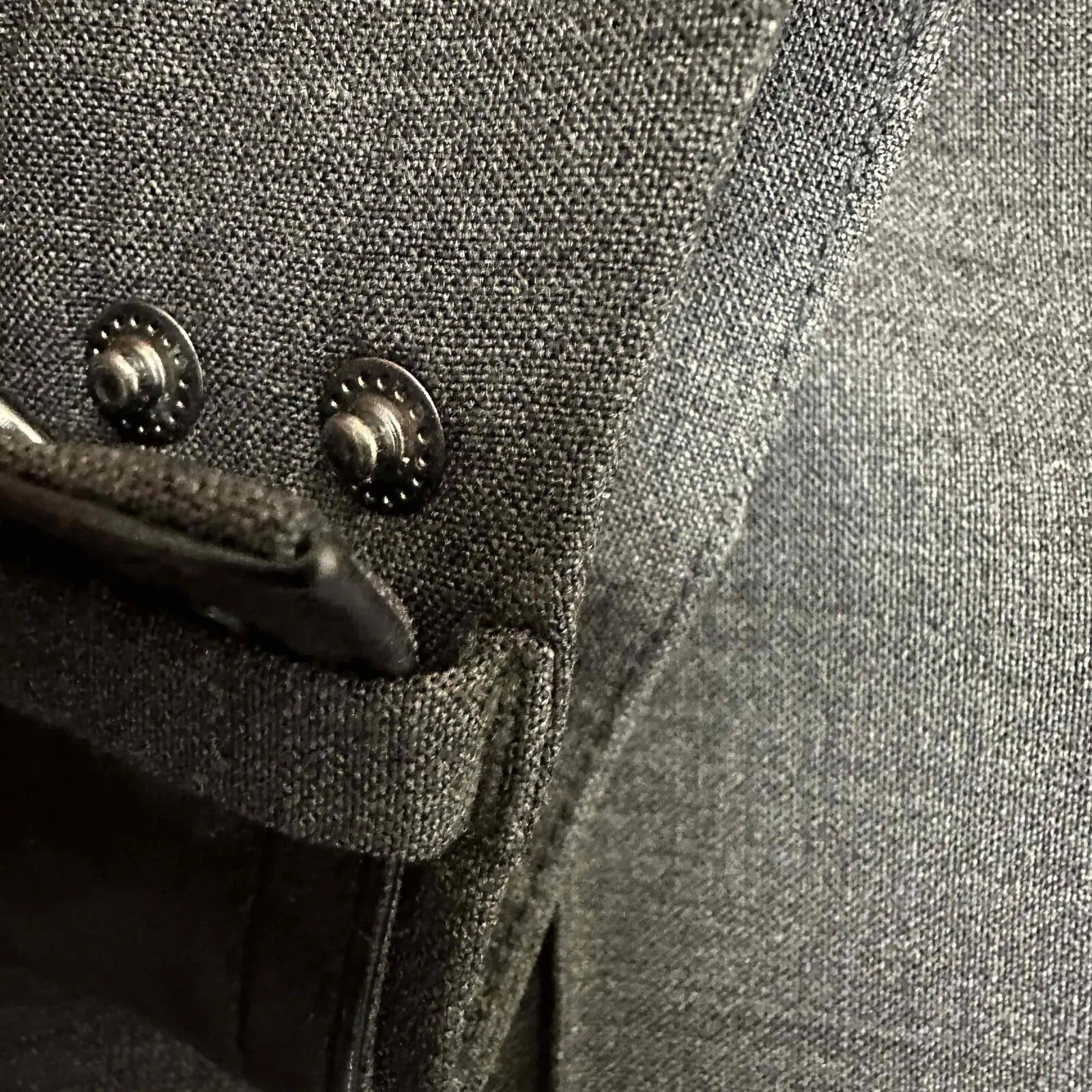 Vince Wool and Lamb Leather Pleated Trousers Size 2 Gray - Image 6