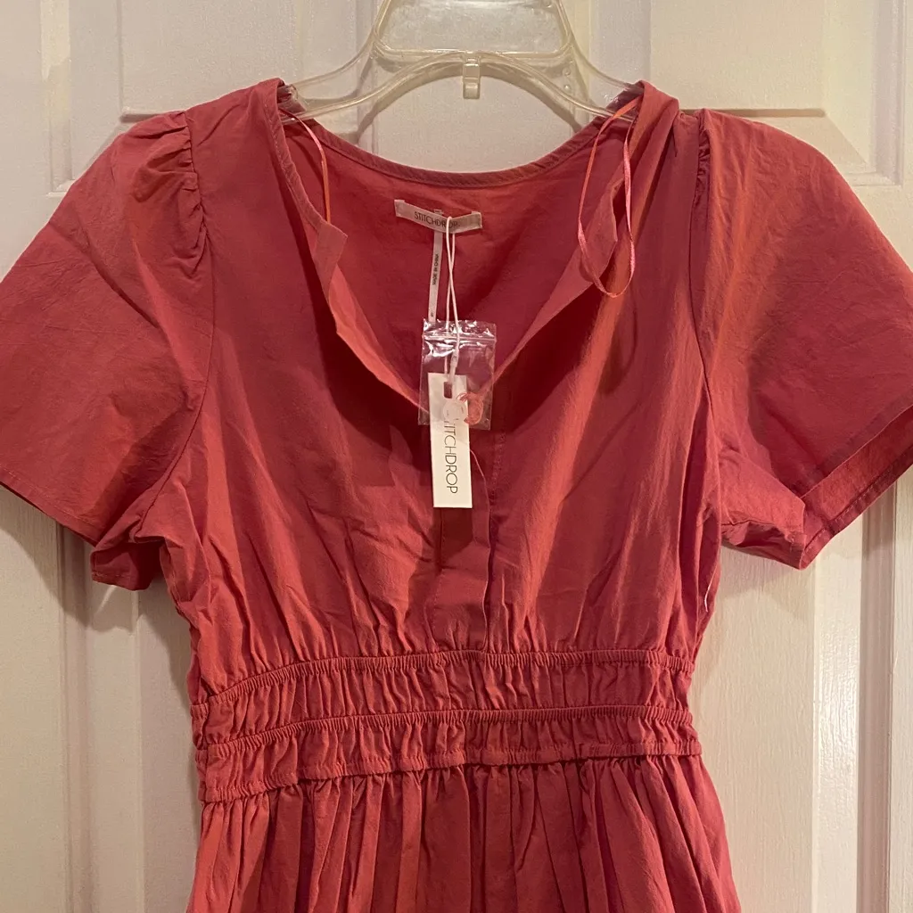 StichdropChic raspberry color Skater Dress Pink - Image 6