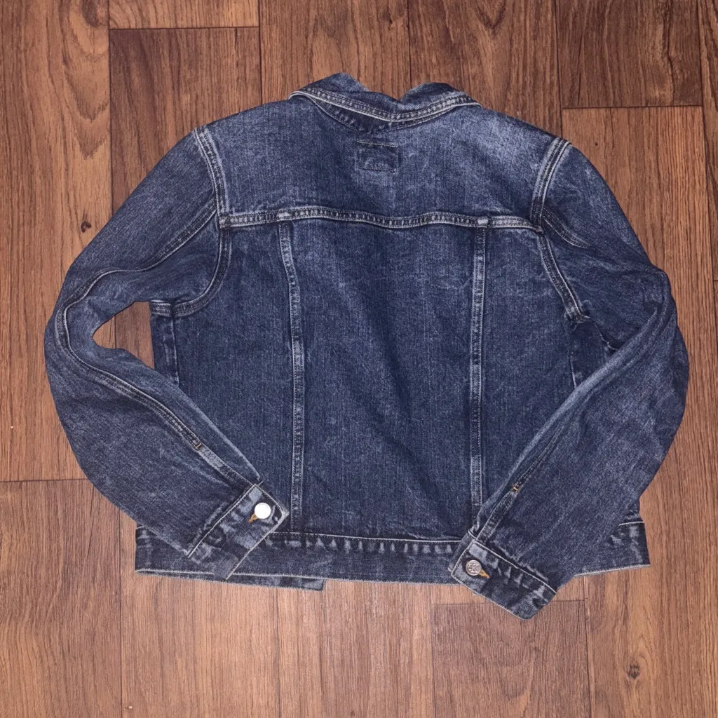Calvin Klein Classic Denim Jean Jacket Button Up Minimal Basic - Image 8