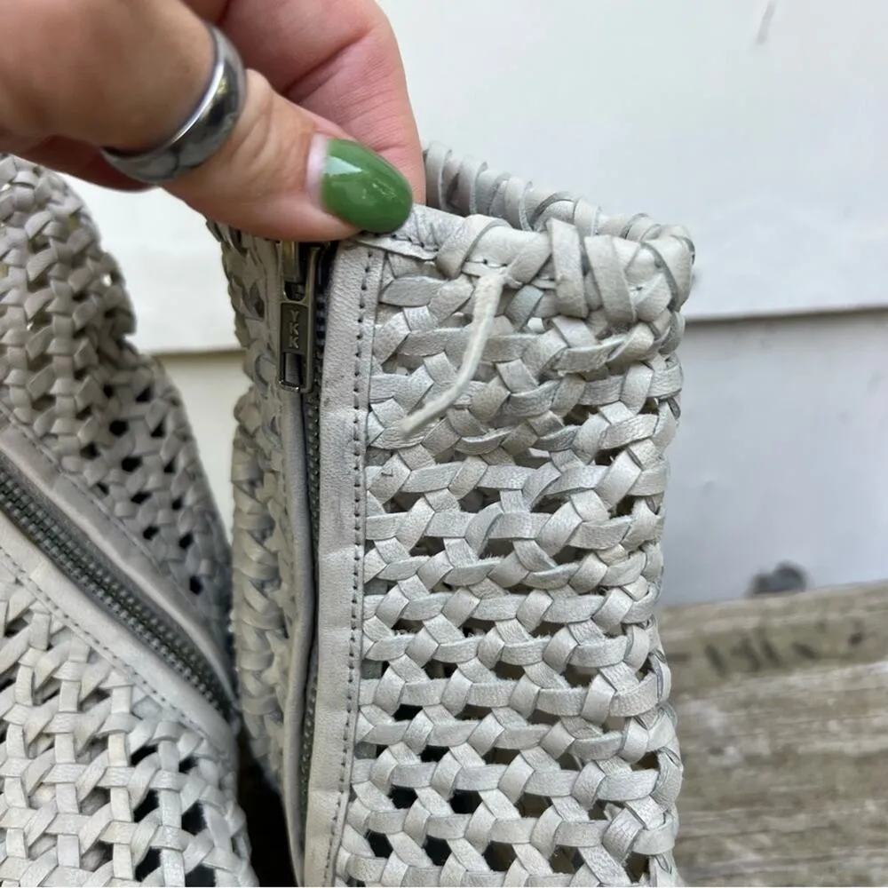 Free People In The Loop Woven Bootie Point Toe Gray EU Size 41 - Image 2