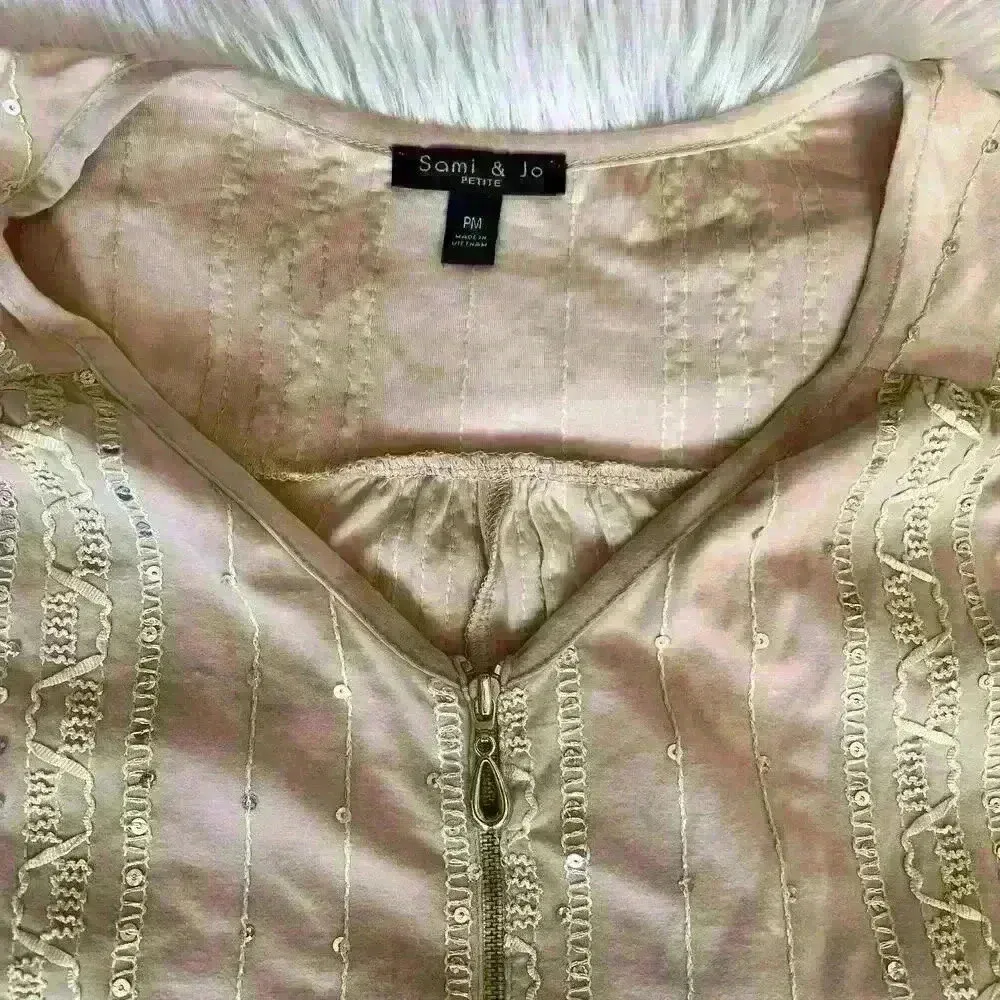 Y2K Sami & Jo Holograhic Sparkle High Low Top - Image 3