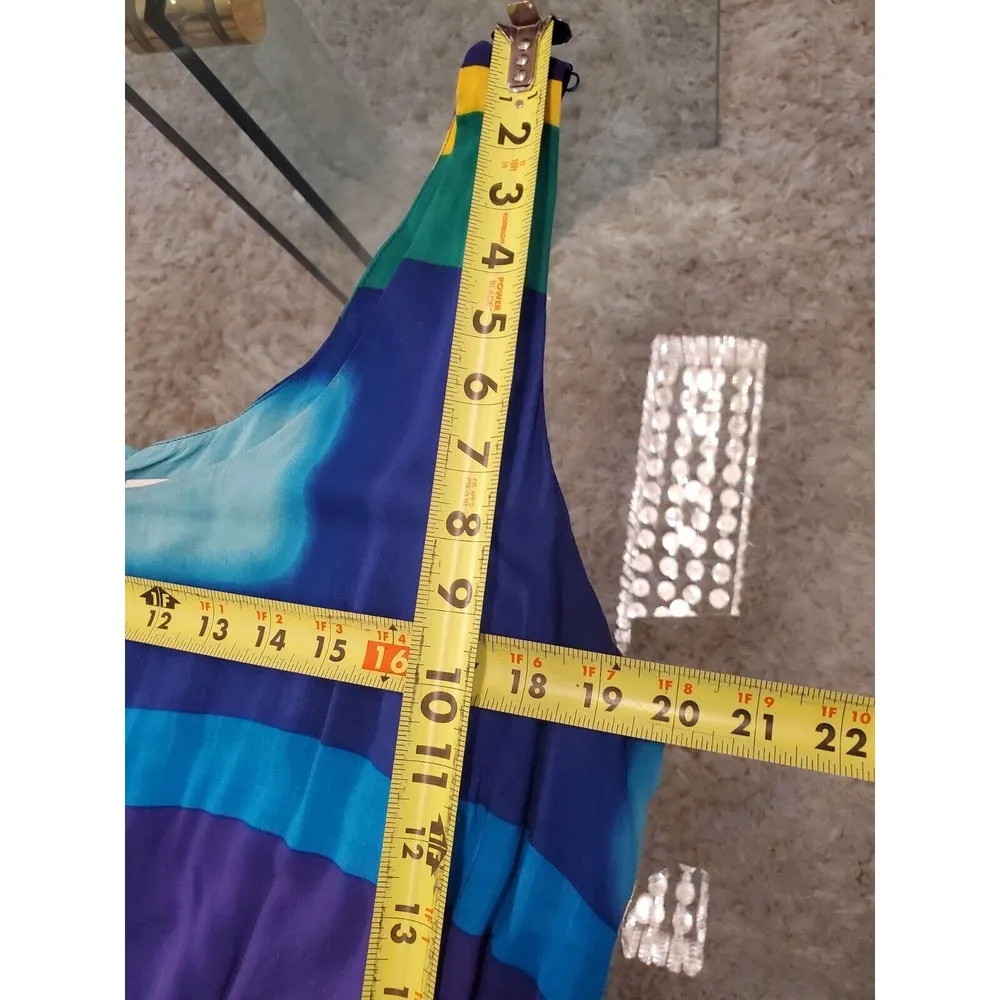 Calvin Klein Women's Multicolor Rayon Round Neck Sleeveless Knee Length Dress - Image 12