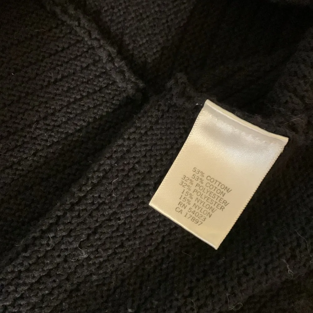 Banana Republic Size XS Navy Hooded Poncho Sweater - Image 12