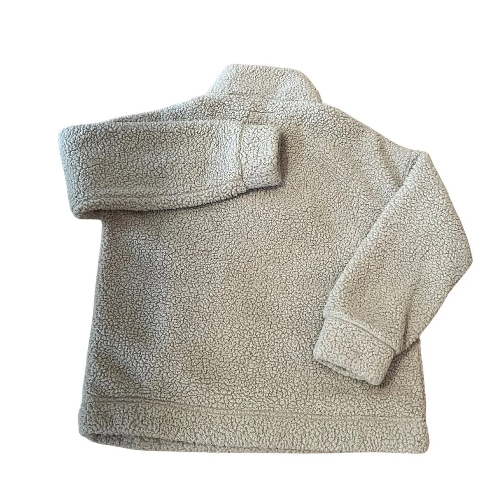 American Eagle Fuzzy Fleece Pullover Sweater Teddy   Size S Fall Cozy Warm - Image 6