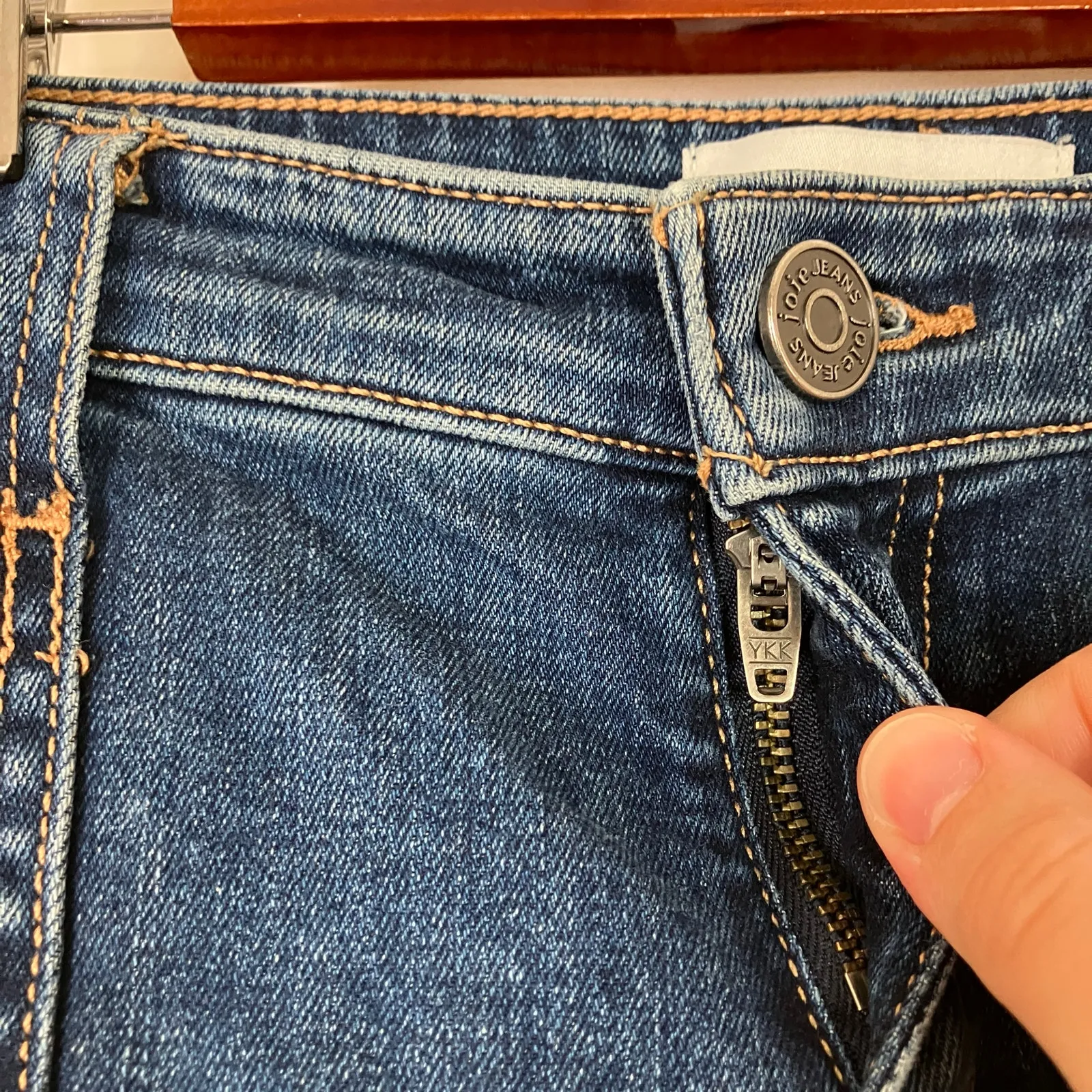 Joie | Skinny Jeans Large Pockets Zip Ankle Dark Wash Cotton Blend Womens 24 - Image 6