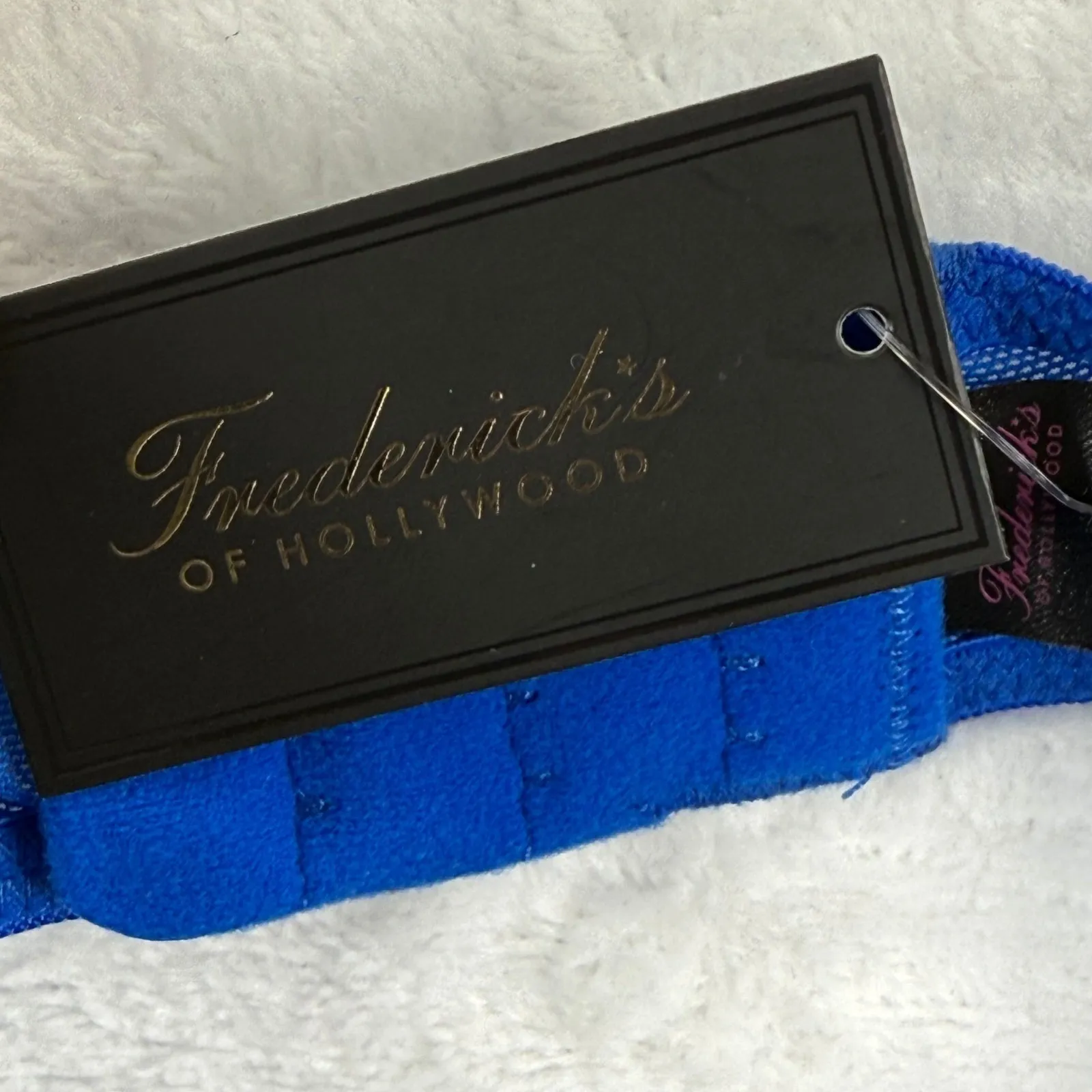 Fredericks of Hollywood Jessica Garter Belt Royal Blue Lace S/M Size undefined - Image 5