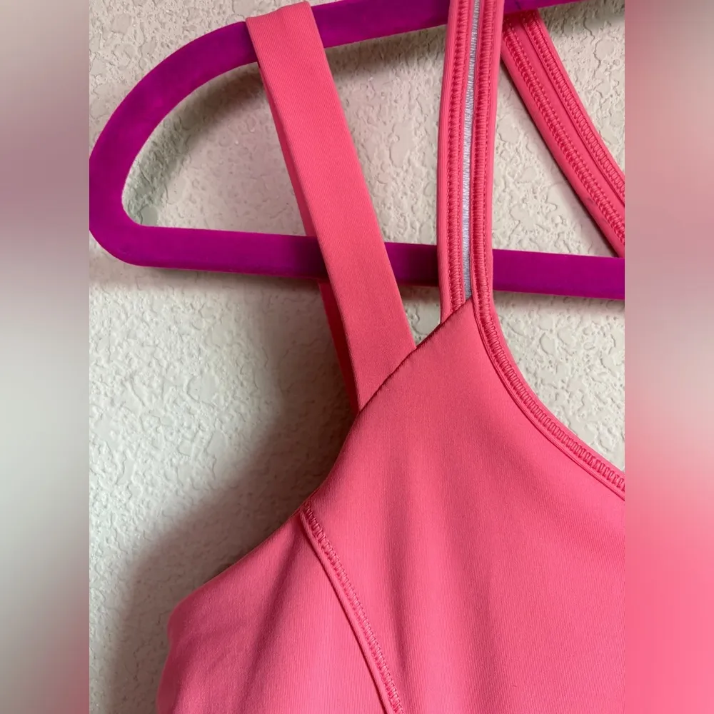 Lululemon Happy Strappy Athletic Tank Top in Pink Lemonade 12 L XL - Image 4