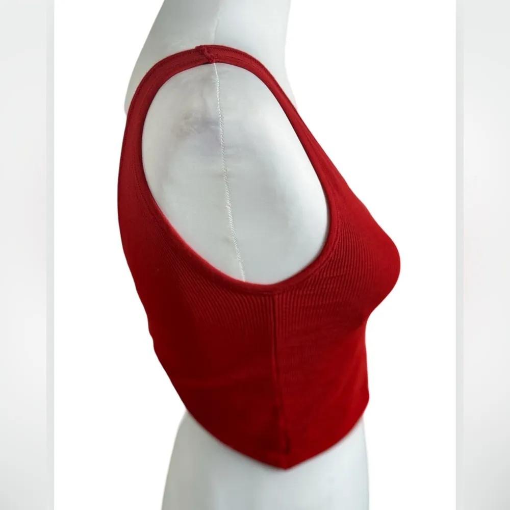 Out From Under Urban Outfitters Twist Back Red Orange Cropped Top XL/XXL - Image 10