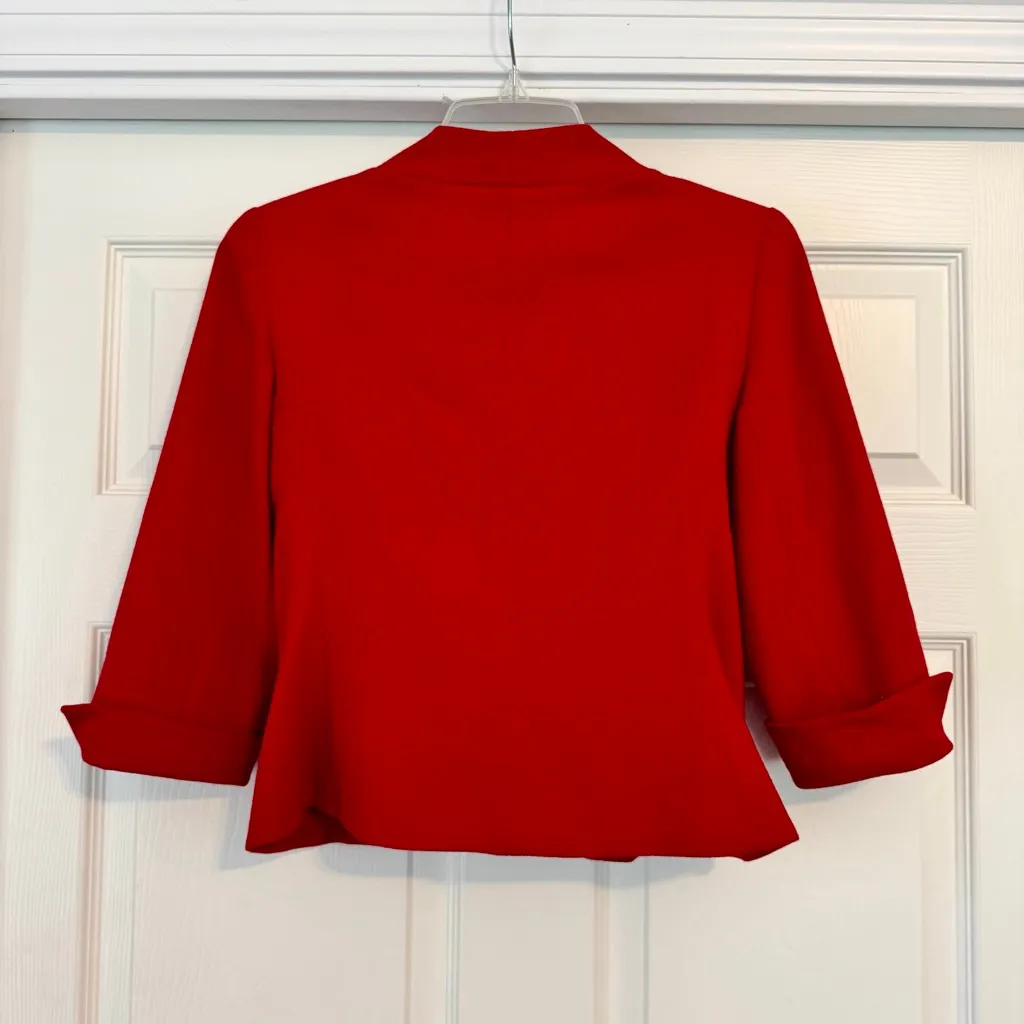 Vintage 1970’s Teri Jon Red Wool Tie - Image 2