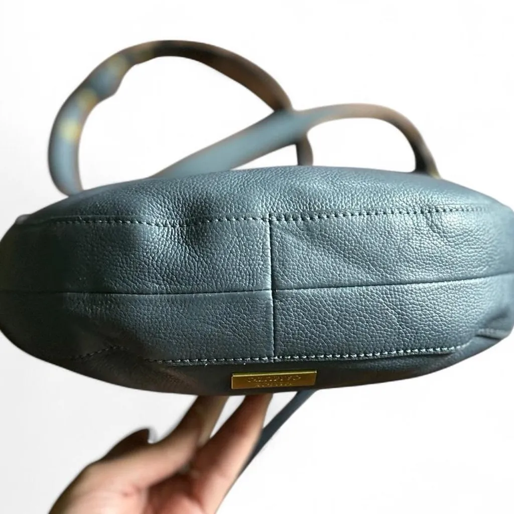 Vince Camuto Blue Leather Shoulder Bag - Image 5