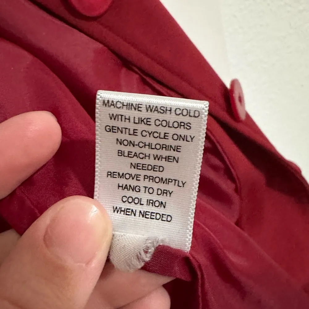 Merona Blood red  collared blazer/jacket, Size Small, EUC, RN 17730, button up - Image 9