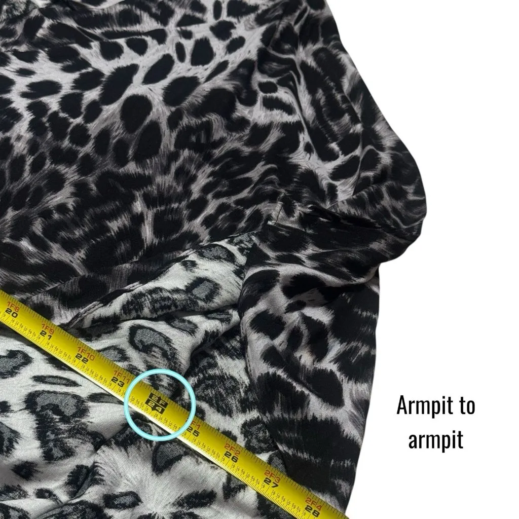 NEW Ekouaer Snow Leopard Kaftan Tunic Dress‎ Resort Vacation Coastal XXL - Image 10