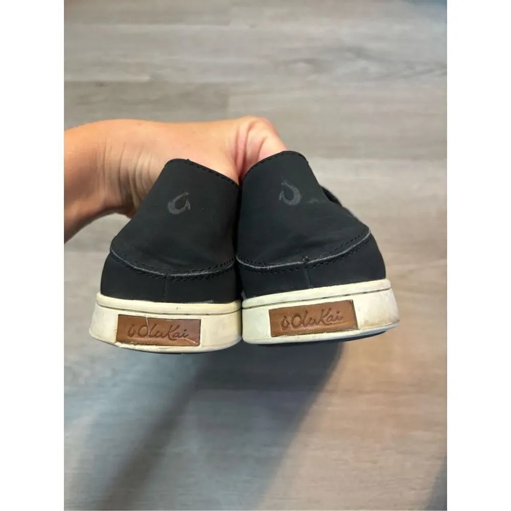 Olukai Sz 11 Pehuea Pavement Slip On Shoes Comfort removable, insole Black - Image 3