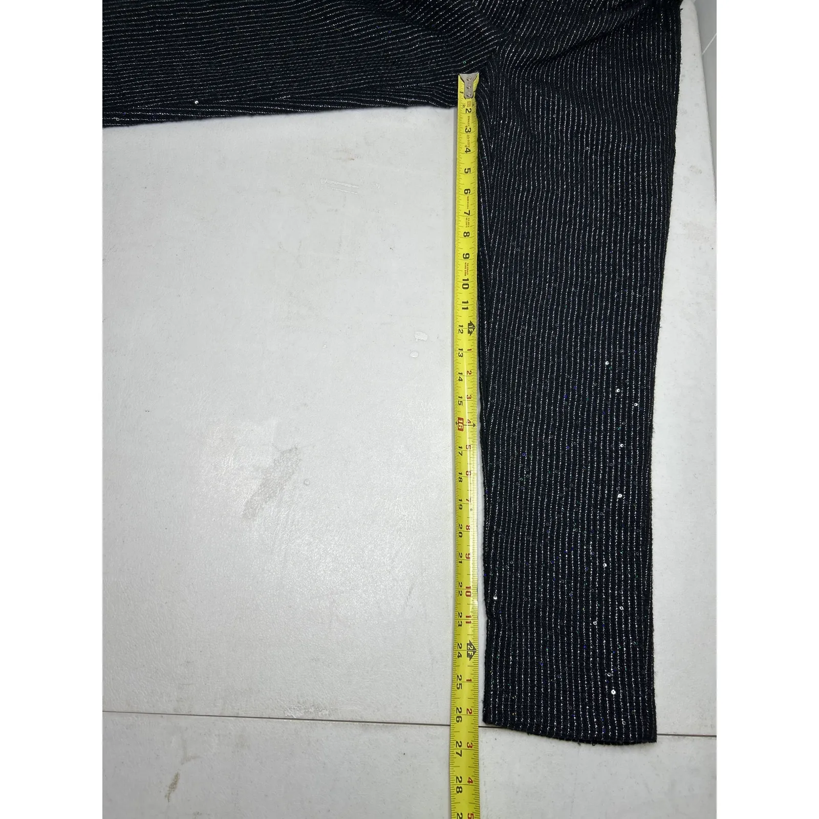 Walter Baker Tyler Pant Sparkle Stripe Tweed with Cropped Ankle. Size 2 - Image 8