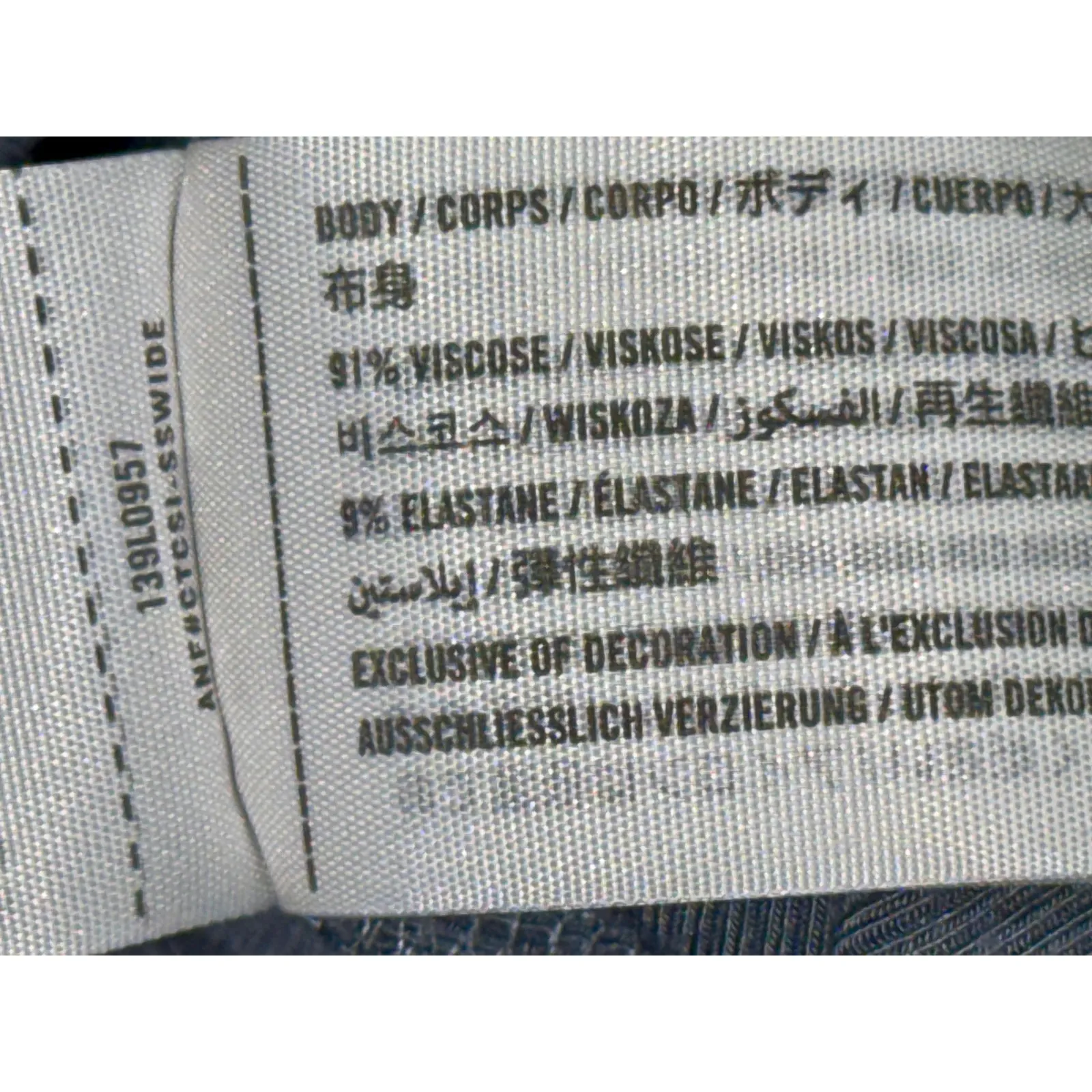 Abercrombie & Fitch Soft AF Rib Blue Knit Short Sleeve Cropped Crop Top Women XS - Image 4