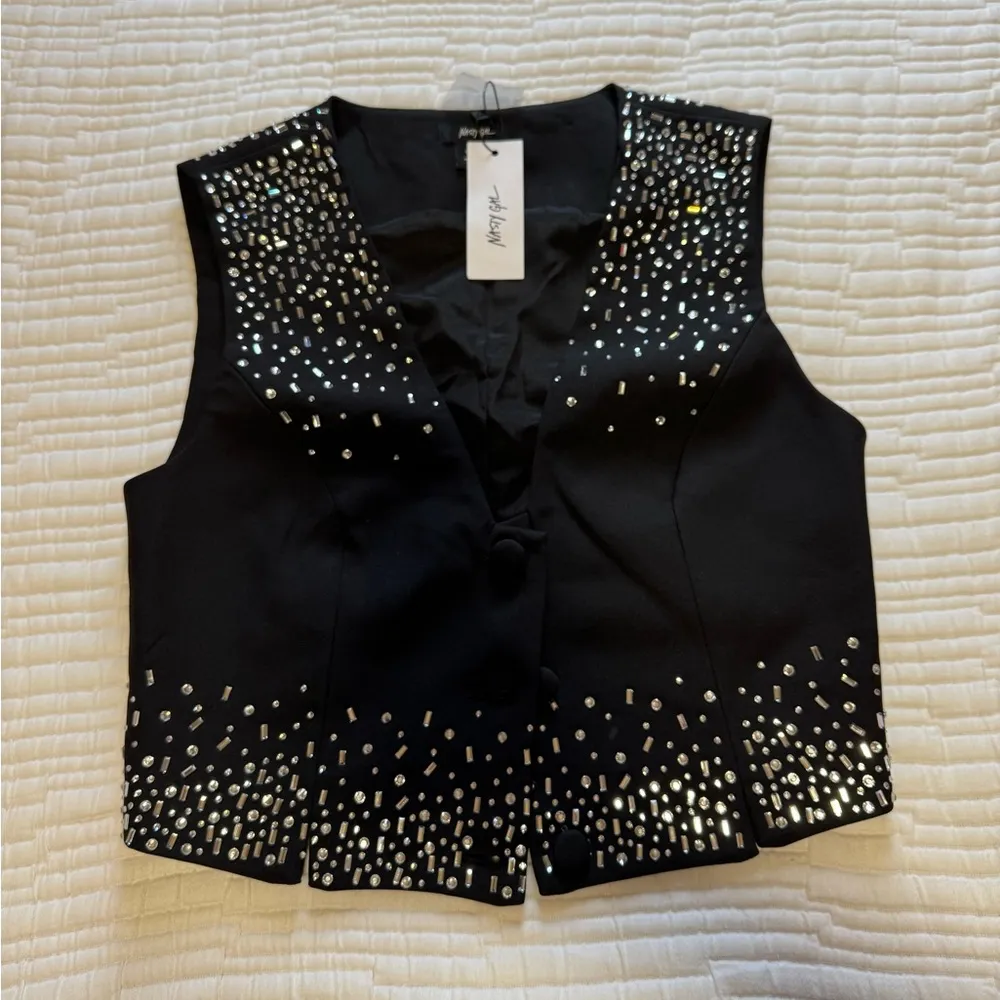 Nasty Gal - Premium Hotfix Tailored Vest - Image 3