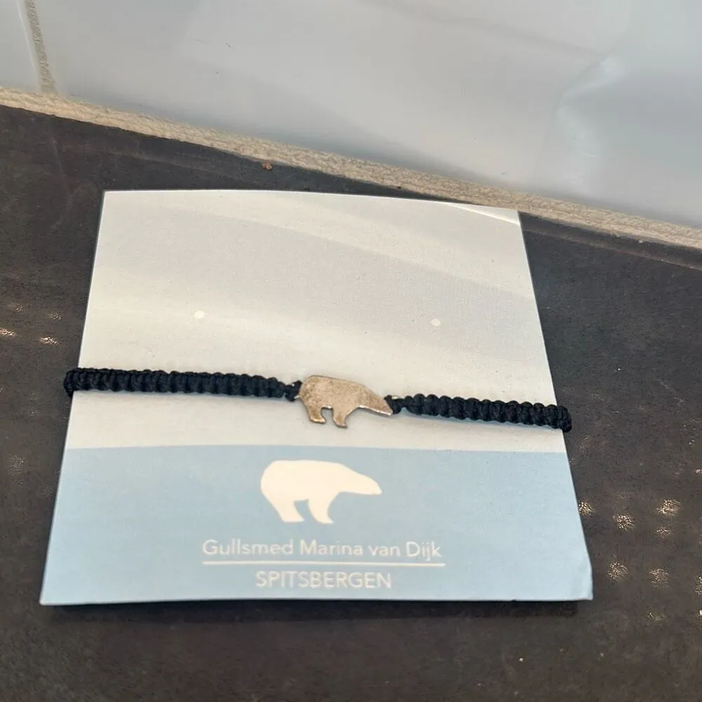 Gullsmed Marina Van Dijk Polar Bear Silver Bracelet - Image 4
