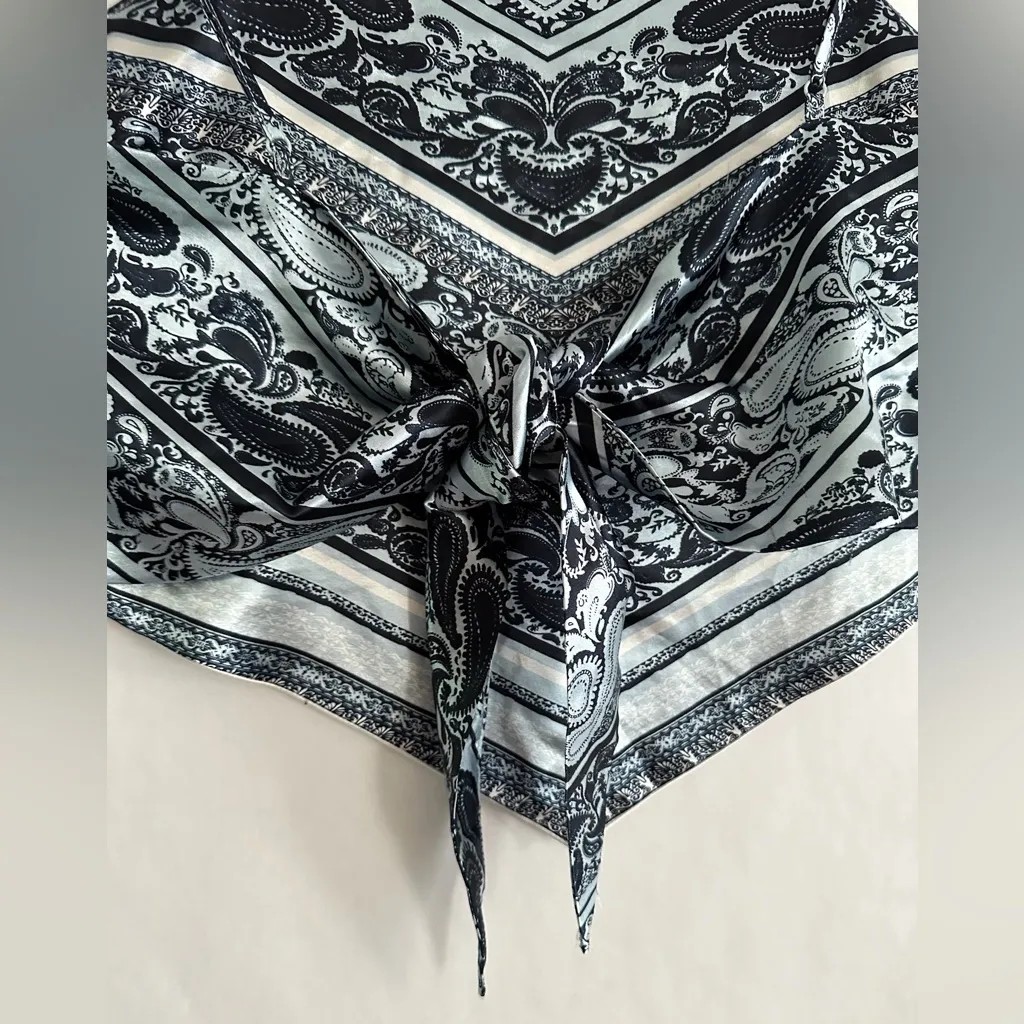 Vine and Valley Y2K Baroque Bandana Handkerchief Crop Top Size Medium - Image 7