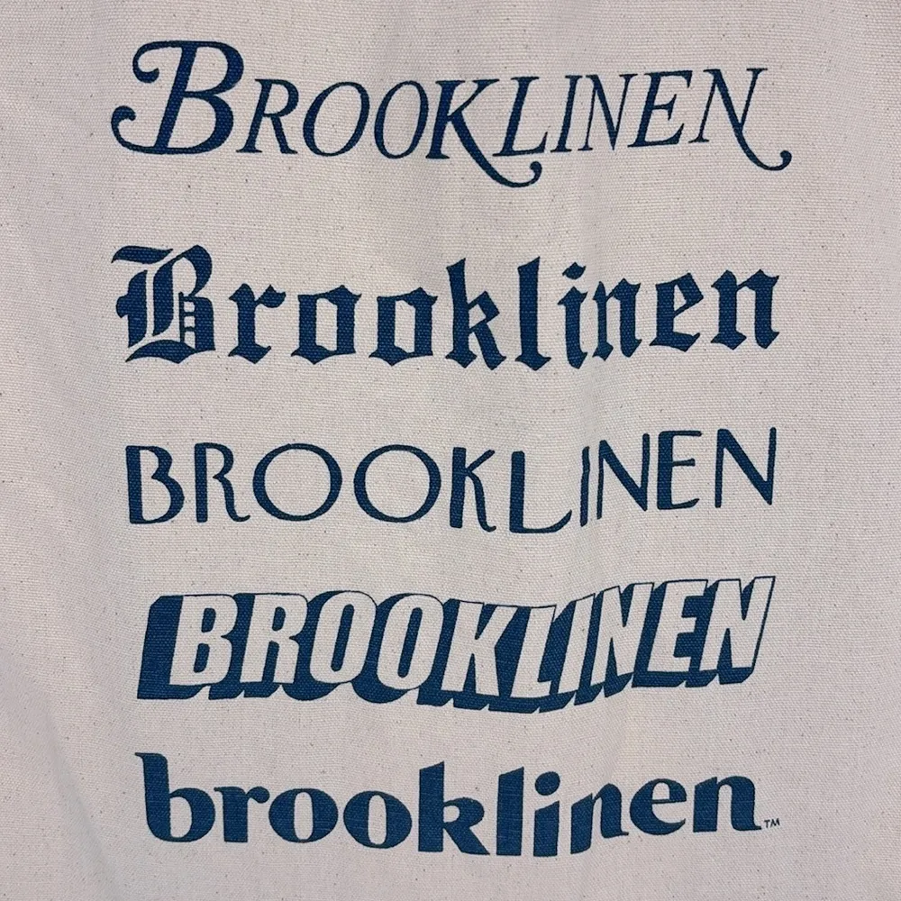 Brooklinen tote bag in Oatmeal & Navy Blue NWOT! Tan - Image 3