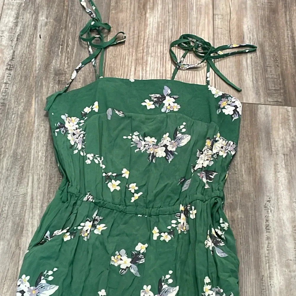 Jaase Green Floral Pant Jumpsuit small - Image 6