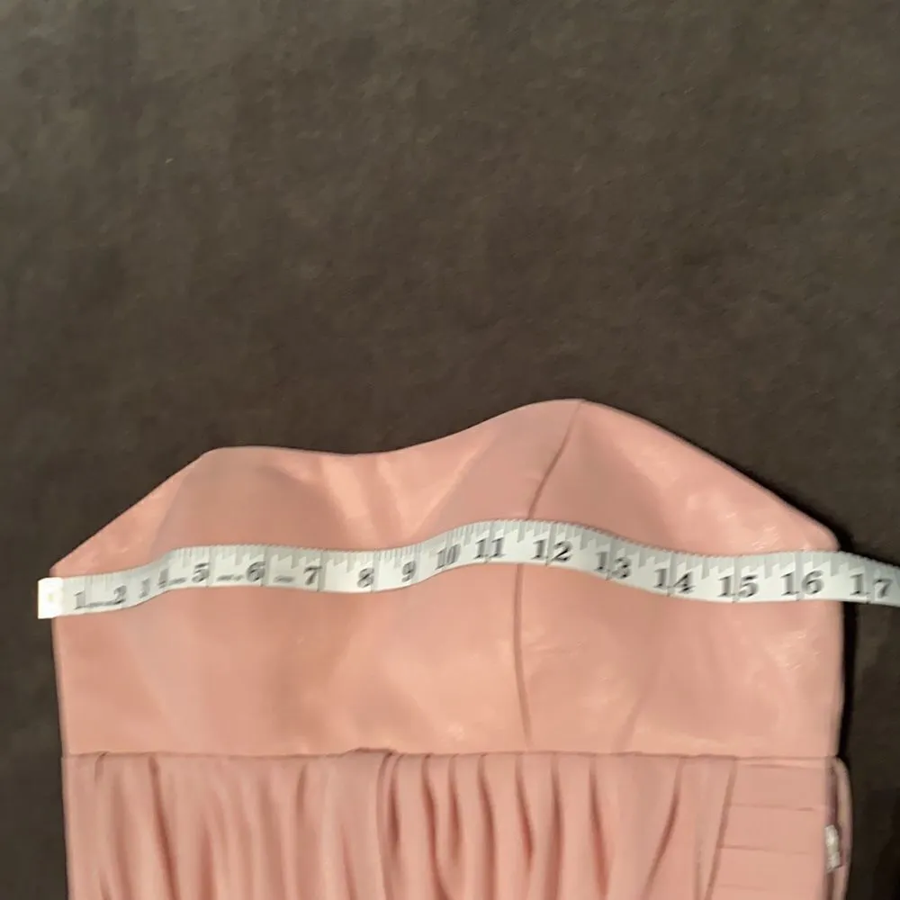 Women’s Pink Full Length Strapless Prom Party Dress S NWT **READ DESCRIPTION Pink - Image 11