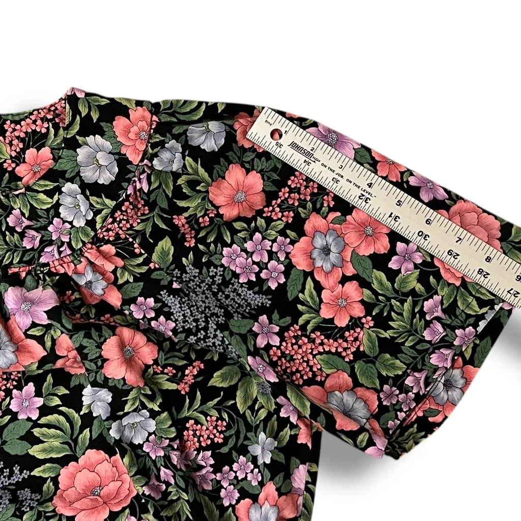 Vintage Handmade Women’s L/XL Mimi Housedress Kaftan Lightweight Floral - Image 5