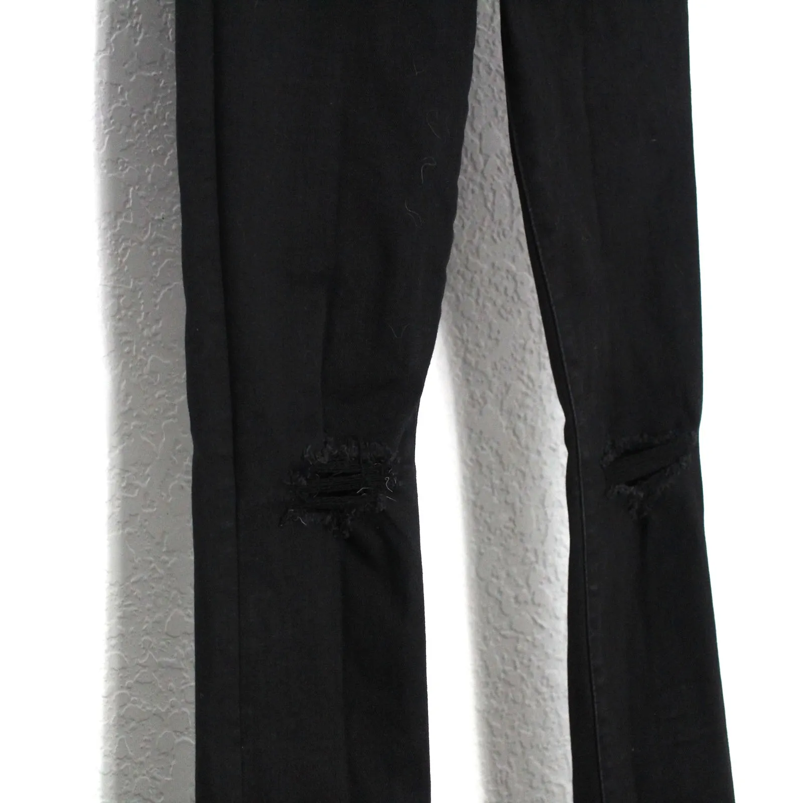 Abercrombie & Fitch Ultra High Rise Super Skinny Jean Size 00 Black Distressed - Image 5