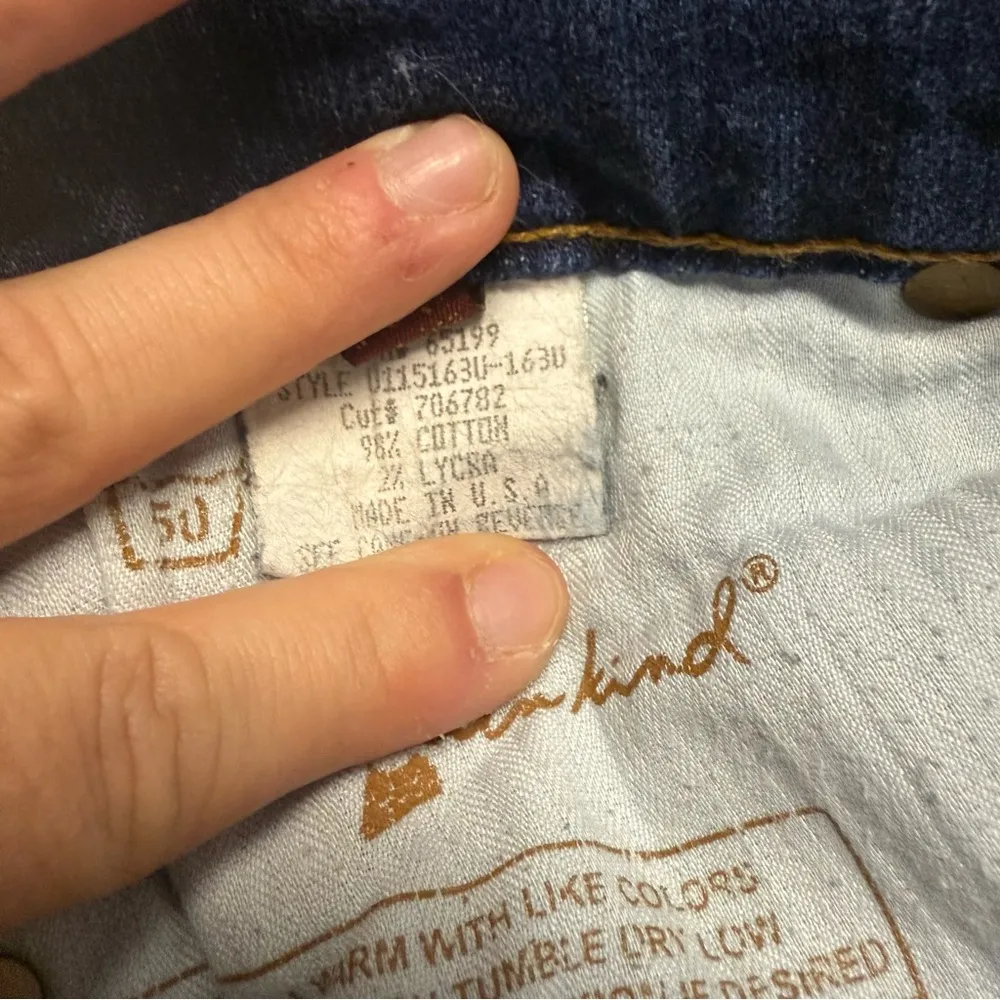 7 For All Mankind DOJO Jeans Size 28 Wide Leg Flare Dark Wash USA y2k - Image 6