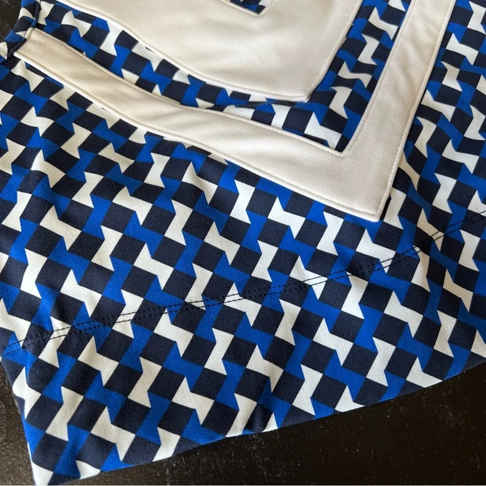 Lou & Grey Chevron Softsculpt Racerback Blue/white/black Bralette XS NWT - Image 10