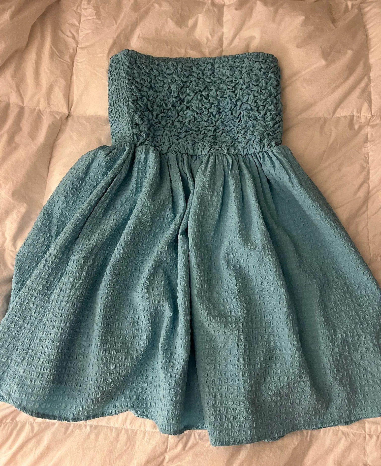 American eagle strapless dress mini blue - Image 3