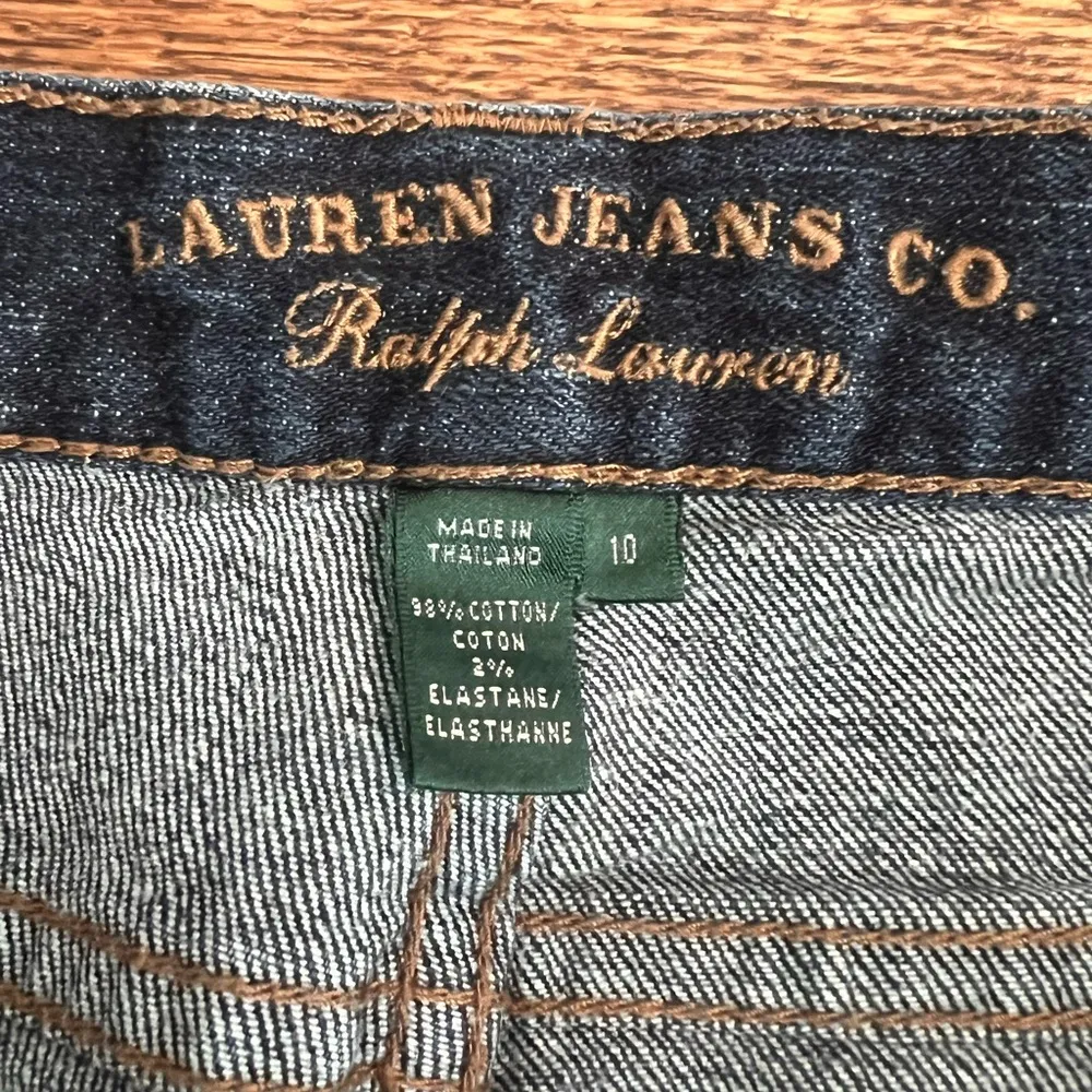 Vintage Lauren Jeans Co. Ralph Lauren Bootcut Jeans – Dark Wash, Size 10 - Image 2